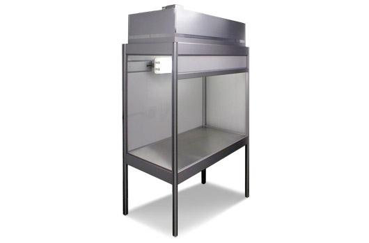 Laminar flow hood for a cleanroom